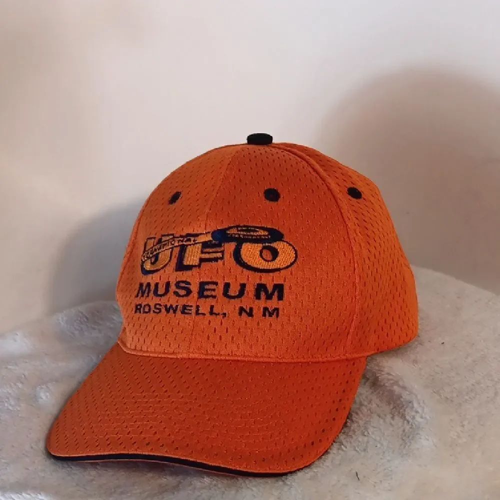 UFO Museum Roswell N.M. Vibrant Orange Cap